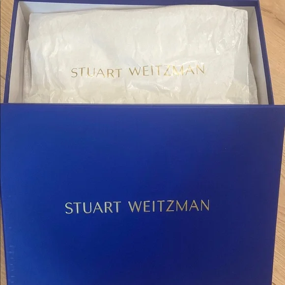 STUART WEITZMAN NEW Chunky Cream and Gold Platform Loafers - Picture 7 of 7